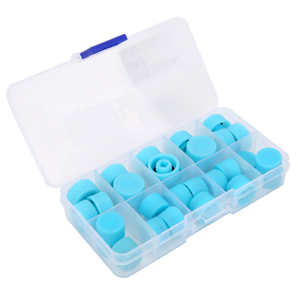 30Pcs A/C Refrigerant Port Cap Set For Hvac Purge And Repair Dust Covers 7631359818119