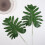 6 Pcs Artificial Scindapsus Leaves Green 11