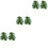 6 Pcs Artificial Scindapsus Leaves Green 5