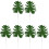 6 Pcs Artificial Scindapsus Leaves Green 2