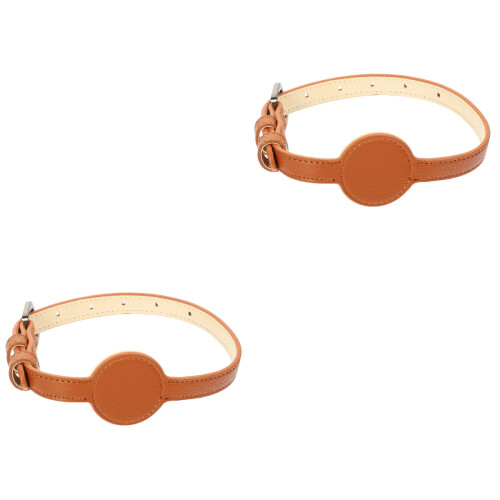 2Pièces Colliers Décoratifs Chat Marron Avec Ajustable 2