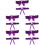 10Pièces Bandages De Violets En , Style Pour 7