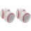 4 Pièces Oreiller Peluche Baseball Décor Rembourré 4