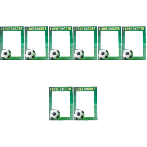 8Pcs Assorted Hand-Held Paper Frames for Football Party 2