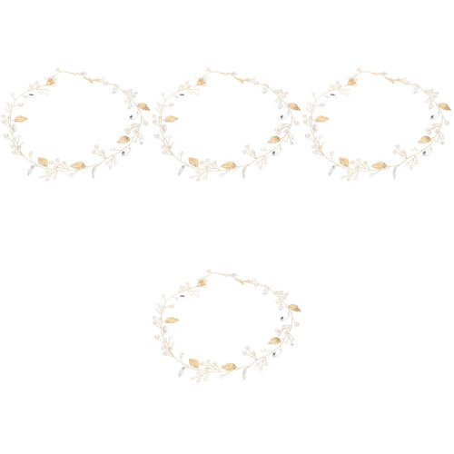 Cerchietto Sposa Con Foglie, E , 4 Pezzi 2