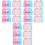 96Pièces Cartes De Baby Shower Design 4