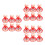 18 Pezzi Spilla Kawaii Per 10