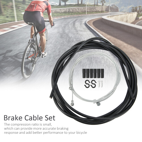 Schaltzug und Hülle, schwarz, für Mountainbikes 2