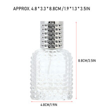 Portable Aluminum Perfume Spray Bottle 30ml Silver - Lightweight & Reusable