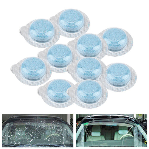 Car Windscreen Wiper Cleaner Tablets 10pcs, Glass Effervescent Tablets