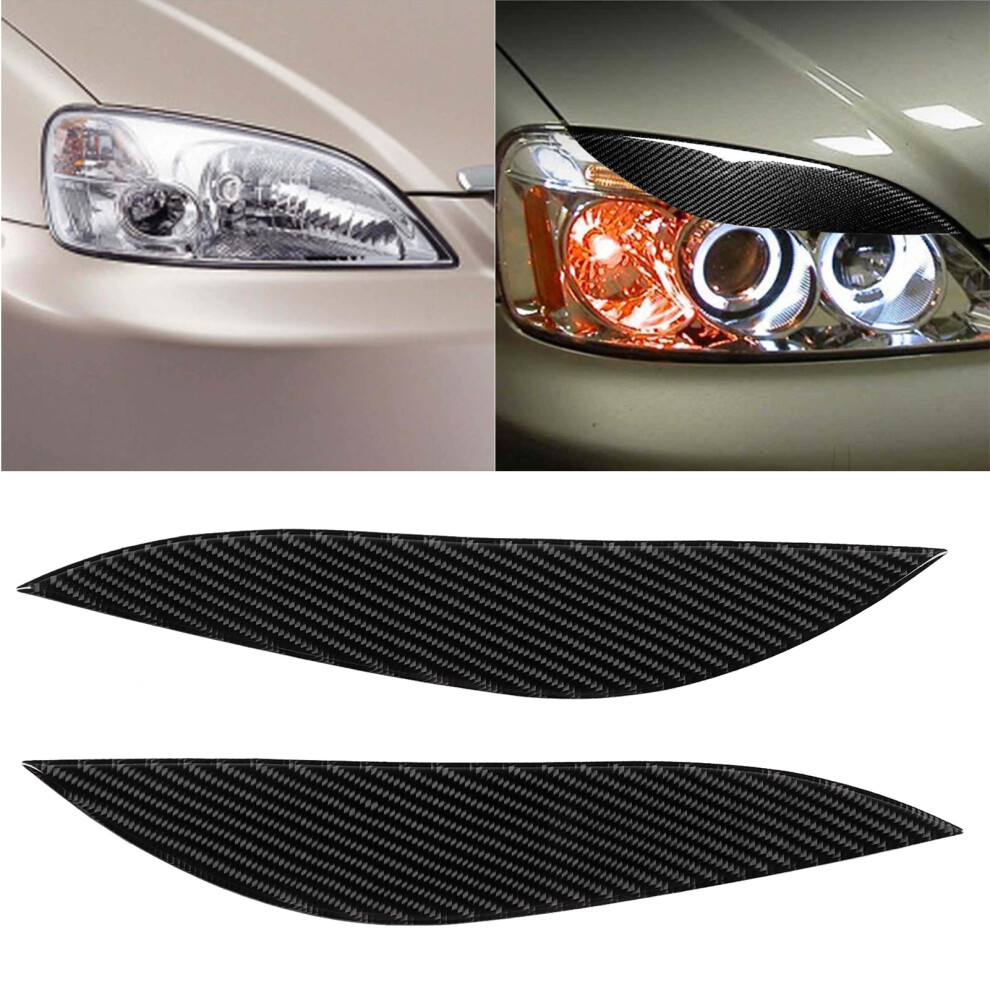 Carbon Fiber Headlight Eyebrow Cover Fit For Honda Civic 2001-2003 8741359822708