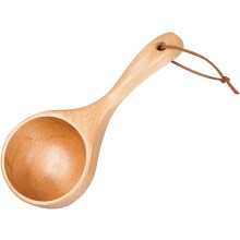 Cucchiaio dosatore robusto in legno di faggio, perfetto per gli amanti del caffè, versatile in cucina.
