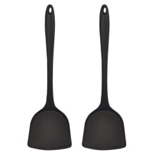 Nonstick-belægning, varmebestandig silikoneske, opvaskemaskine-sikkert køkkenredskab til madlavning og bagning, ergonomisk greb med ophængningshul