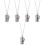 5Stk Silber Tierasche Halskette Urnenschmuck 4