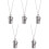 5Stk Silber Tierasche Halskette Urnenschmuck 3