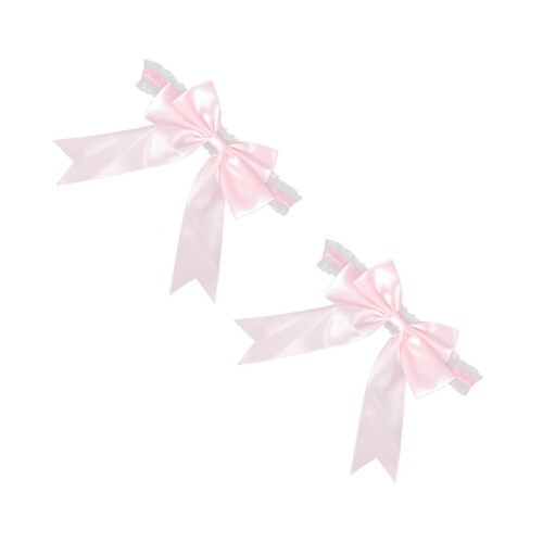 2 Strumpfband Mit Elastischem Bund Für Hochzeit (Pink) 1