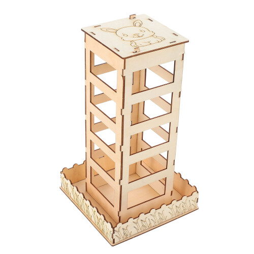3Stk Futterhalter Holz Futter Rack Für Kleintiere