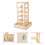 3Stk Futterhalter Holz Futter Rack Für Kleintiere 11