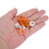 100 Sets Plastic Animal Ear Tags, Numbered, 1.75cm, Small Animals 3