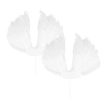 6 Feder Flügel Cake Toppers Für Hochzeit