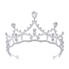 5Stk Glänzende Tiara Silber Hochzeit Brautmode