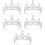 5Stk Glänzende Tiara Silber Hochzeit Brautmode 7