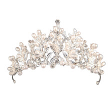 2Stk Silber Tiara Für Hochzeit Mit Perlen Und Schmuck Leicht