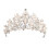 2Stk Silber Tiara Für Hochzeit Mit Perlen Und Schmuck Leicht 1