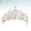 2Stk Silber Tiara Für Hochzeit Mit Perlen Und Schmuck Leicht 11