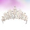 2Stk Silber Tiara Für Hochzeit Mit Perlen Und Schmuck Leicht 9