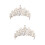 2Stk Silber Tiara Für Hochzeit Mit Perlen Und Schmuck Leicht 7