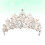 2Stk Silber Tiara Für Hochzeit Mit Perlen Und Schmuck Leicht 8
