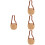 4Stk Mini Rattan Geflecht Blumenkorb Tragbarer Picknickkorb 6