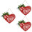 3Stk Herzförmiges Hängeschild Valentinsherz Wohnaccessoire 6