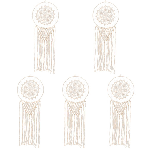 5 Dream Catcher Makramee Hängedekoration Boho- 1