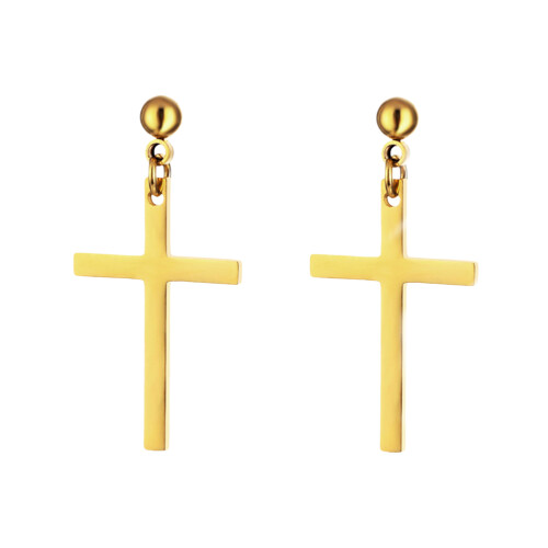 2Paare Unisex Goldene Ohrringe Dangle Solidem