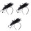 3 Haarband Schwarz Für Braut Hochzeit 3