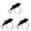 3 Haarband Schwarz Für Braut Hochzeit 2