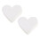 8Pcs White Foam Cake Dummies Heart-Shaped DIY Wedding Cake Models 1