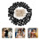 1 Set Geplooide Poppenogen Simulatie Decoratieve Creatieve 7