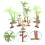 40Pcs Plastic Aquarium Coconut Tree Fish Tank Decor Artificial Plants 6
