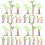 40Pcs Plastic Aquarium Coconut Tree Fish Tank Decor Artificial Plants 11