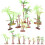 40Pcs Plastic Aquarium Coconut Tree Fish Tank Decor Artificial Plants 2