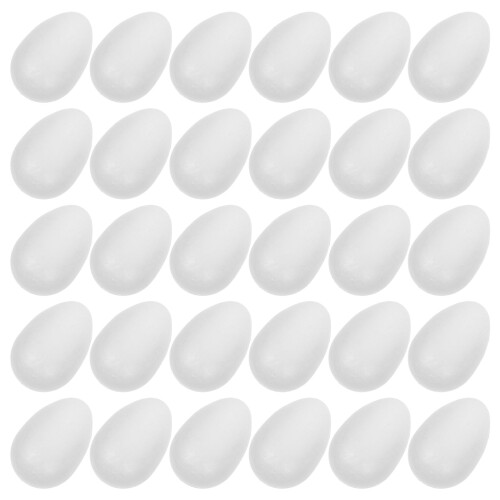 100 Stuks Wit Schuim Eieren Polystyreen Voor Schilderen En Decoreren