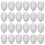100 Stuks Wit Schuim Eieren Polystyreen Voor Schilderen En Decoreren 2