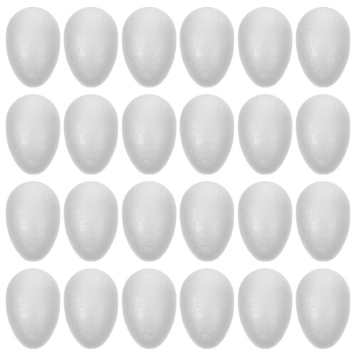 100 Stuks Wit Schuim Eieren Polystyreen Voor Schilderen En Decoreren 1