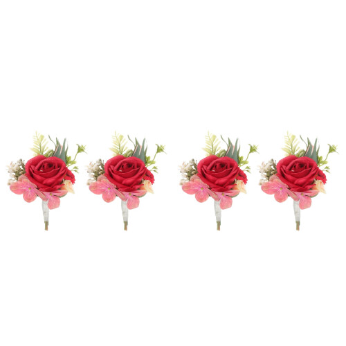 4St Simulatie Boutonnières Bruiloft Broches 2