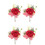 4St Simulatie Boutonnières Bruiloft Broches 6