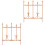 2 Mini Schermen Diy Fee Omheining Decoratieve Huis 4