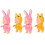 4St Multi-Functionele PVC Cakefiguren Slaapbaby Ornamenten 6